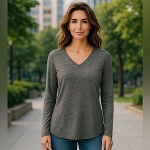 Daily/Ritual,‎ Women’s long sleeve Gray Top